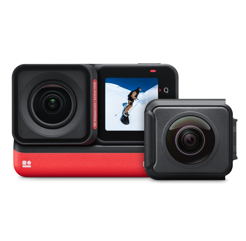  Insta360 ONE RS Twin Edition – Waterproof 4K 60fps Action  Camera & 5.7K 360 Camera with Interchangeable Lenses, Stabilization, 48MP  Photo, Active HDR, AI Editing : Electronics